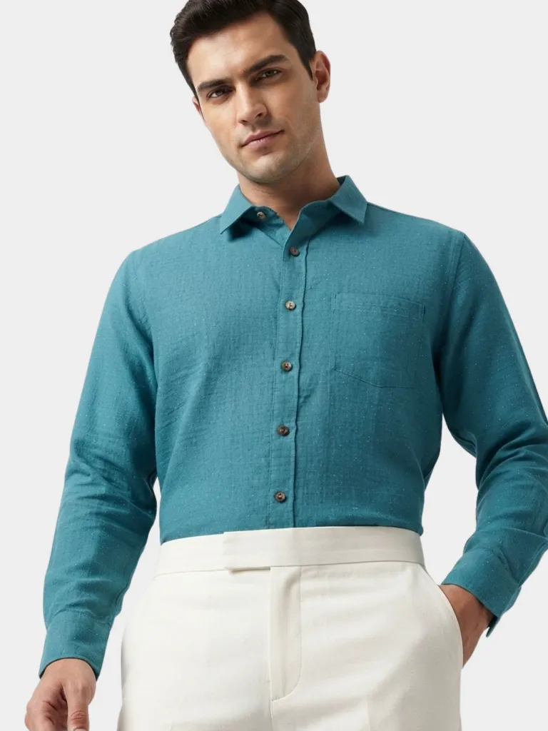 teal-green-khadi-shirt-for-men.webp