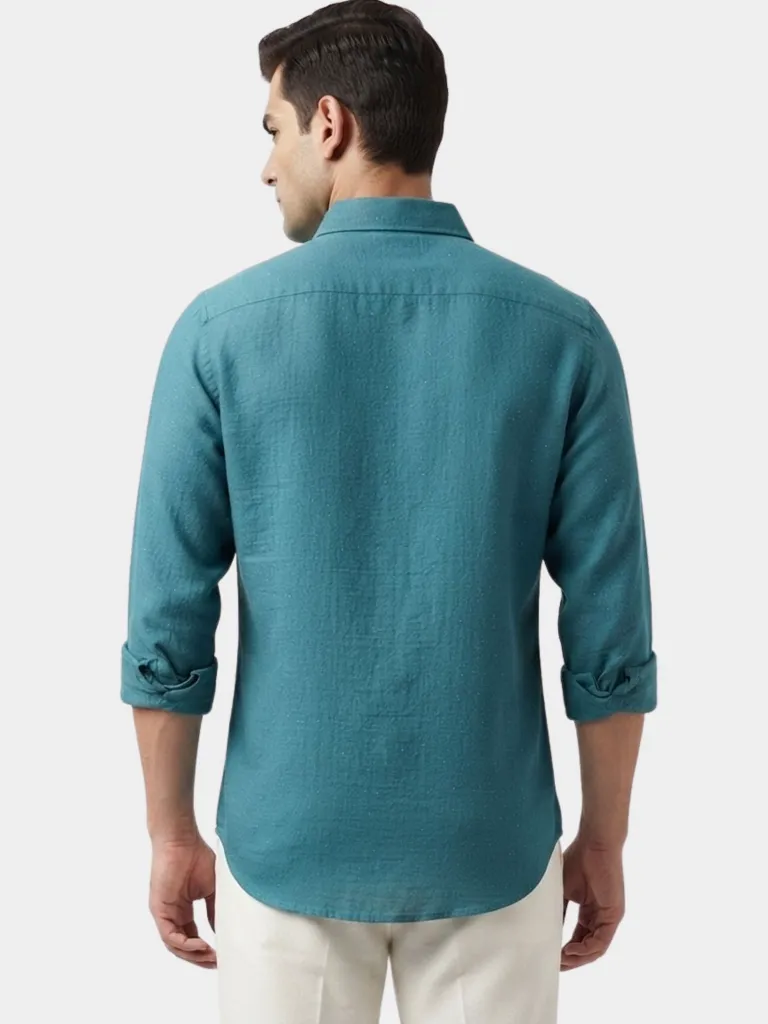 men-teal-green-khadi-shirt.webp