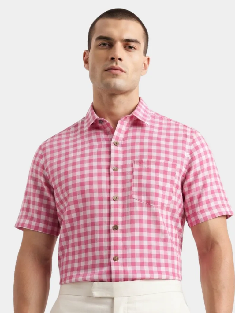 pink-gingham-check-half-sleeve-shirt-for-men.webp