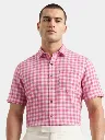 pink-gingham-check-half-sleeve-shirt-for-men.webp