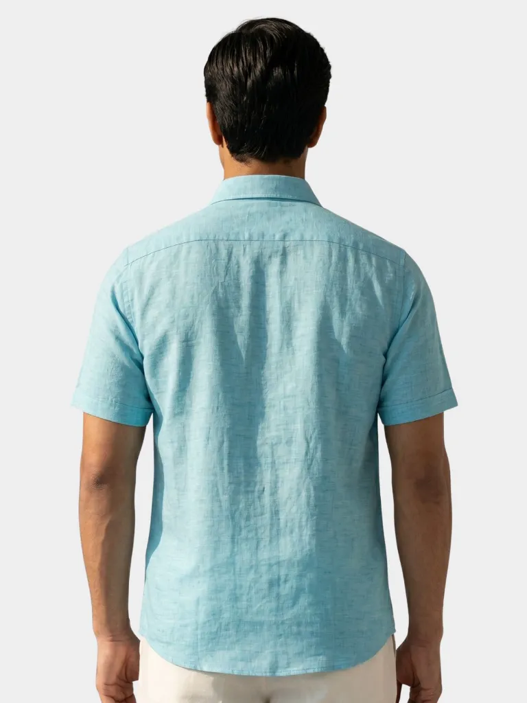aqua-blue-half-sleeves-khadi-cotton-shirt.webp