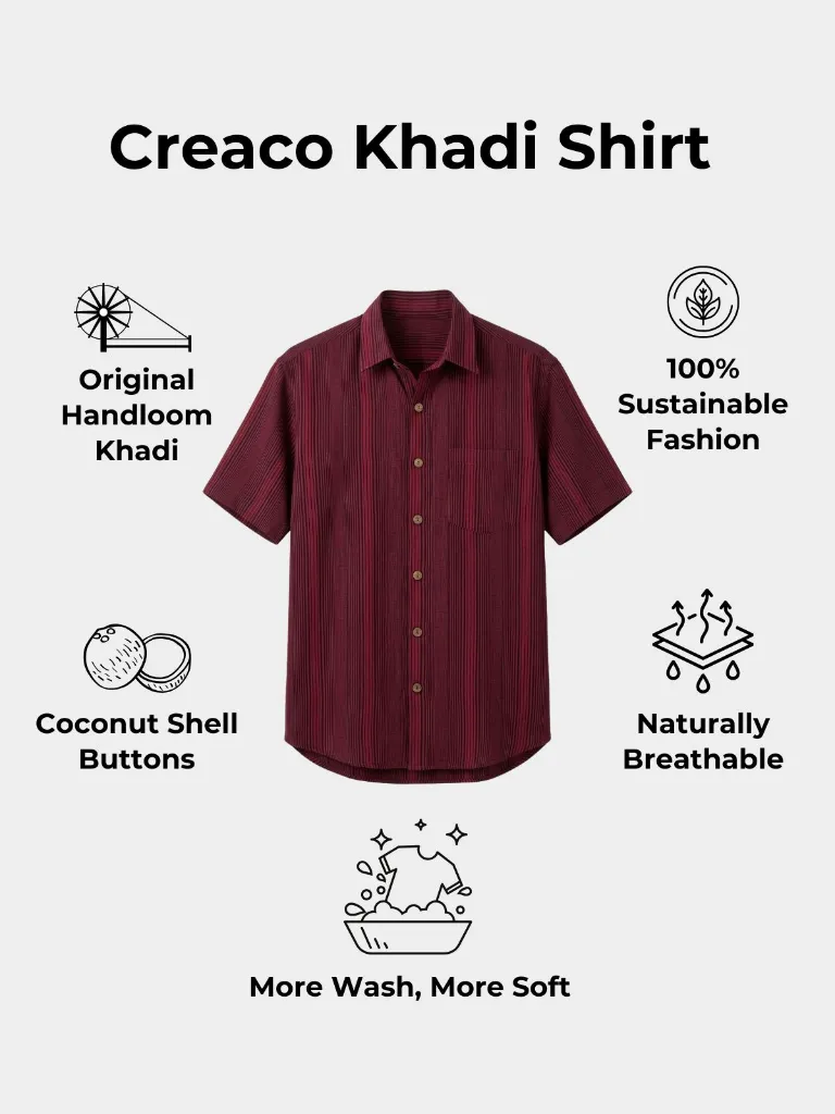 maroon-black-stripes-khadi-shirt.webp