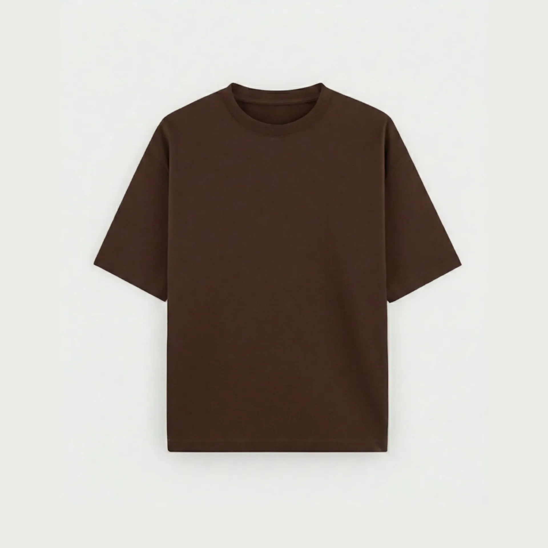 Coffee brown T-shirt (S, Solid)