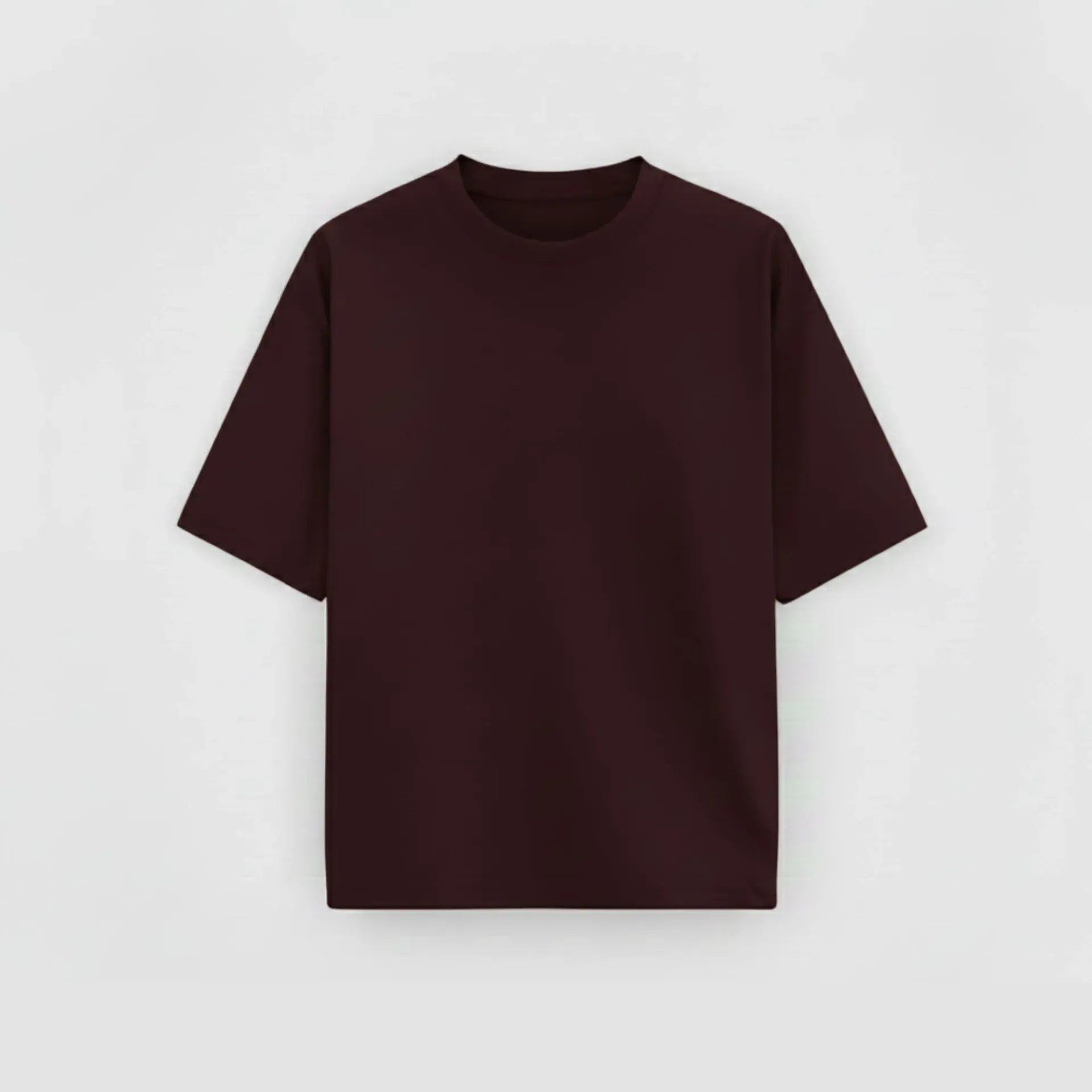 Maroon T-shirt (S, Solid)
