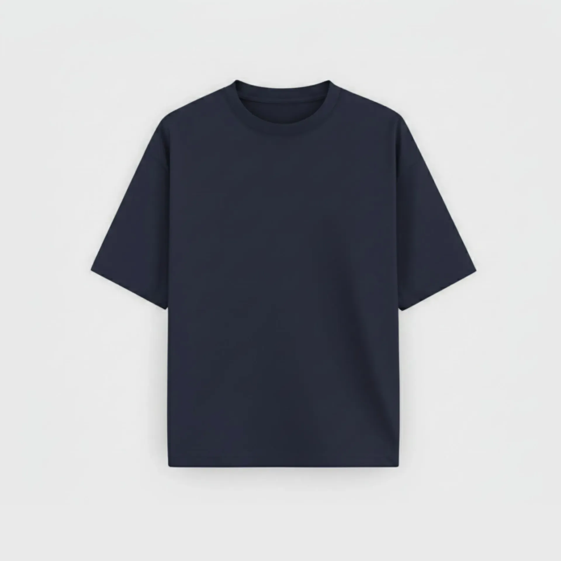 Navy blue T-shirt (S, Solid)