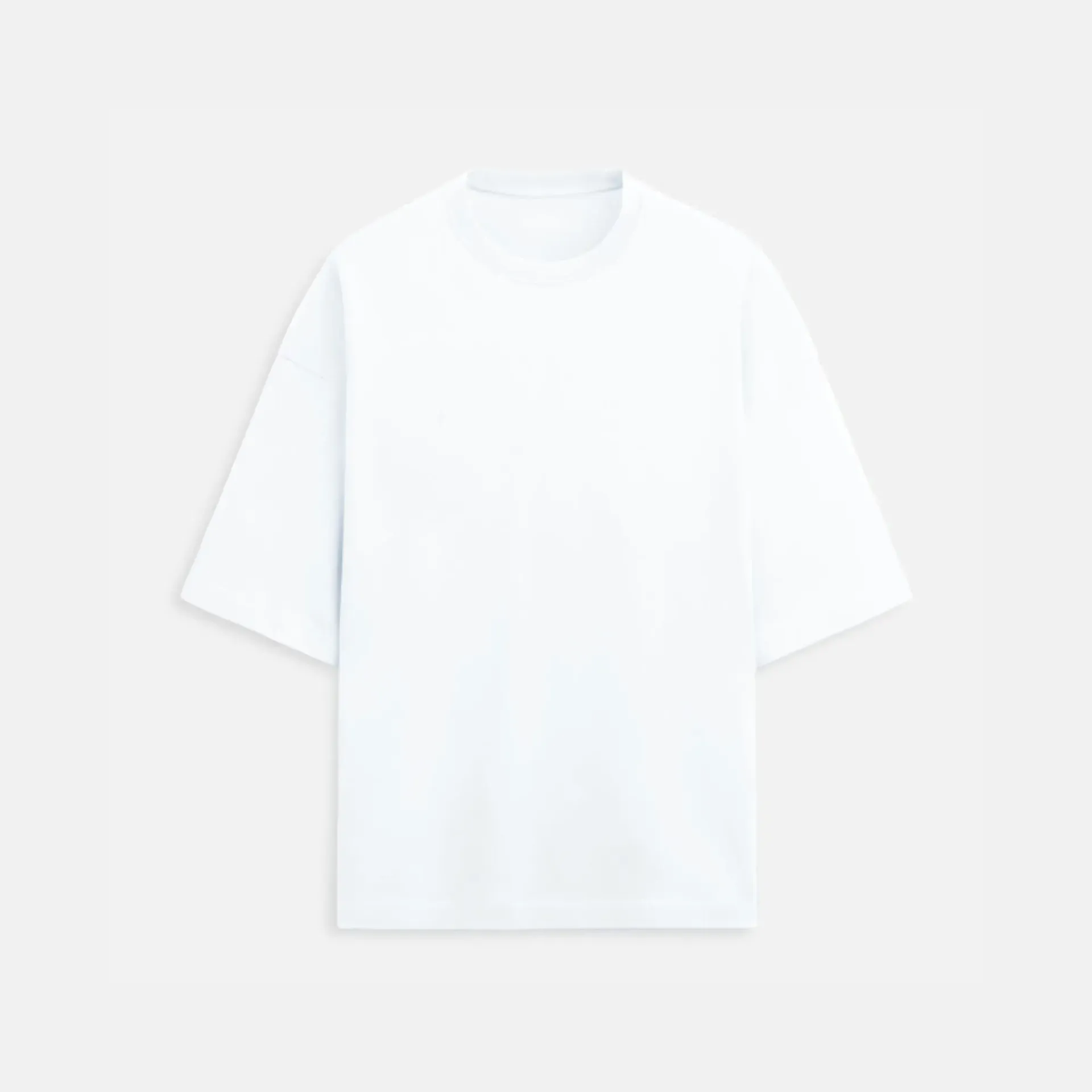 White Oversized T-shirt (Solid, S)