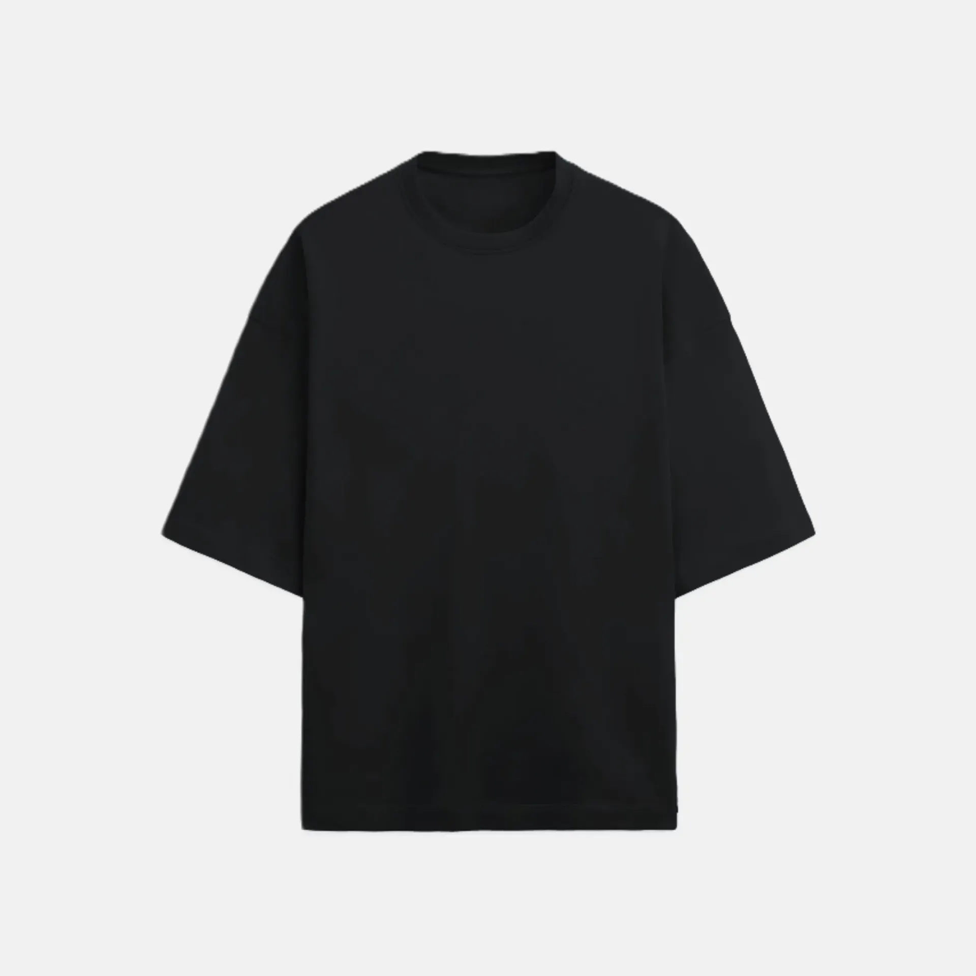 Black Oversized Heavy Weight Cotton T-shirt