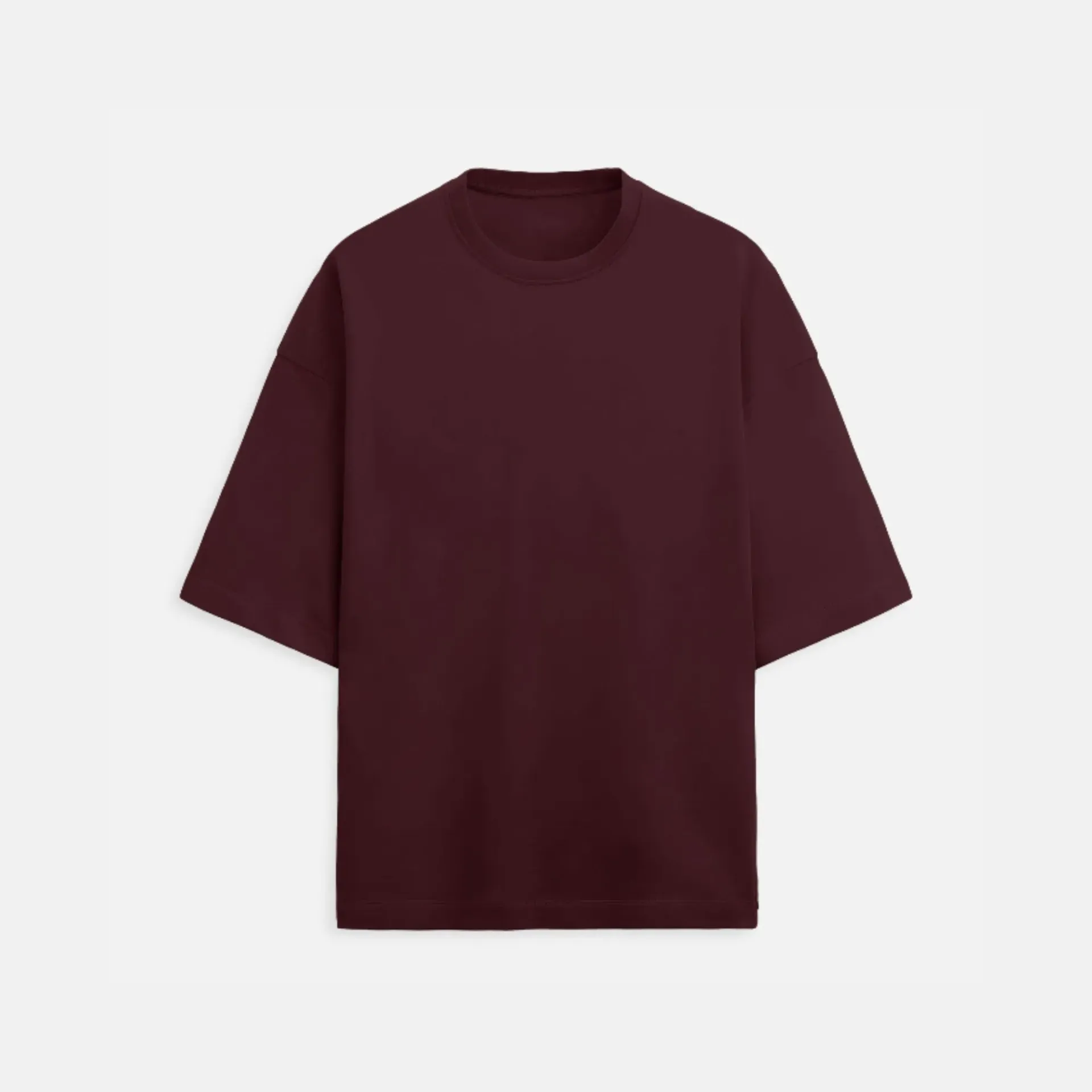 Maroon Oversized Heavy Weight Cotton T-shirt