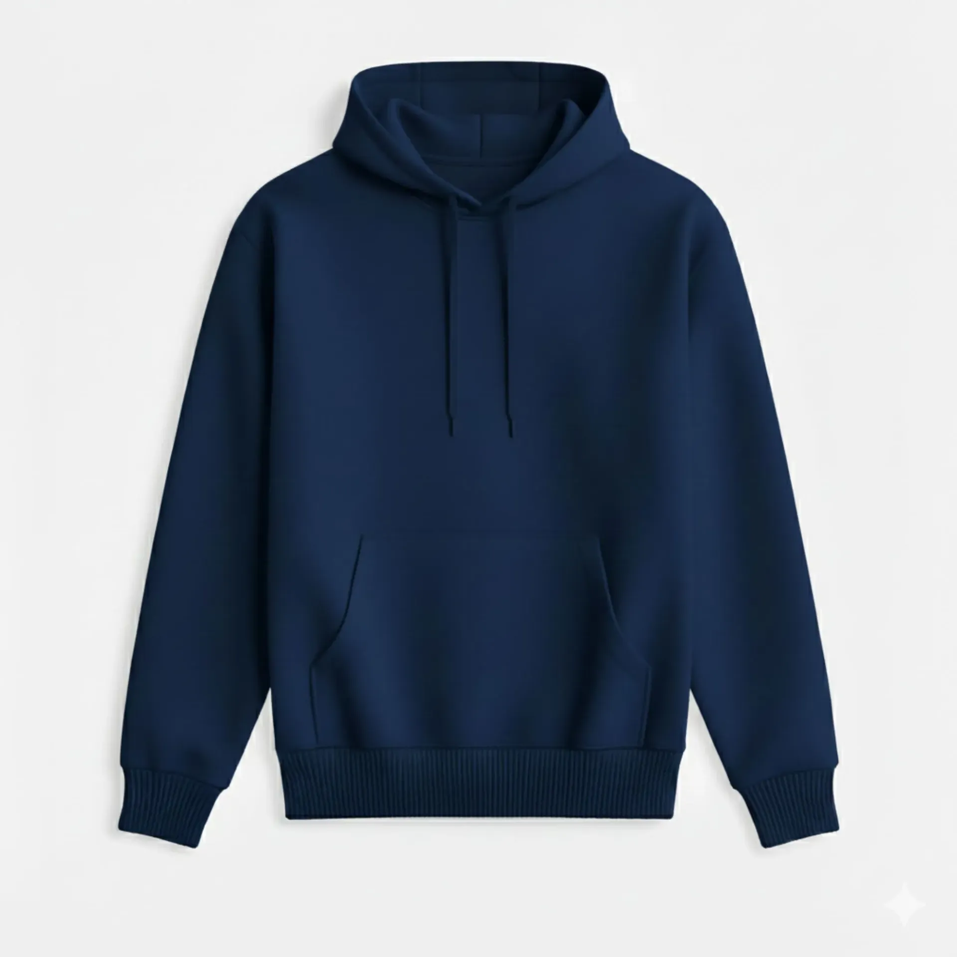 Navy blue Hoodie (S, Solid)