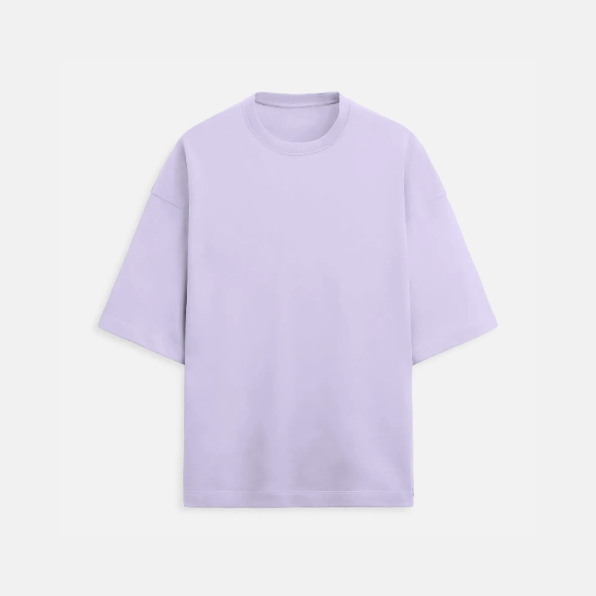 Lavender Oversized Heavy Weight Cotton T-shirt | Solid