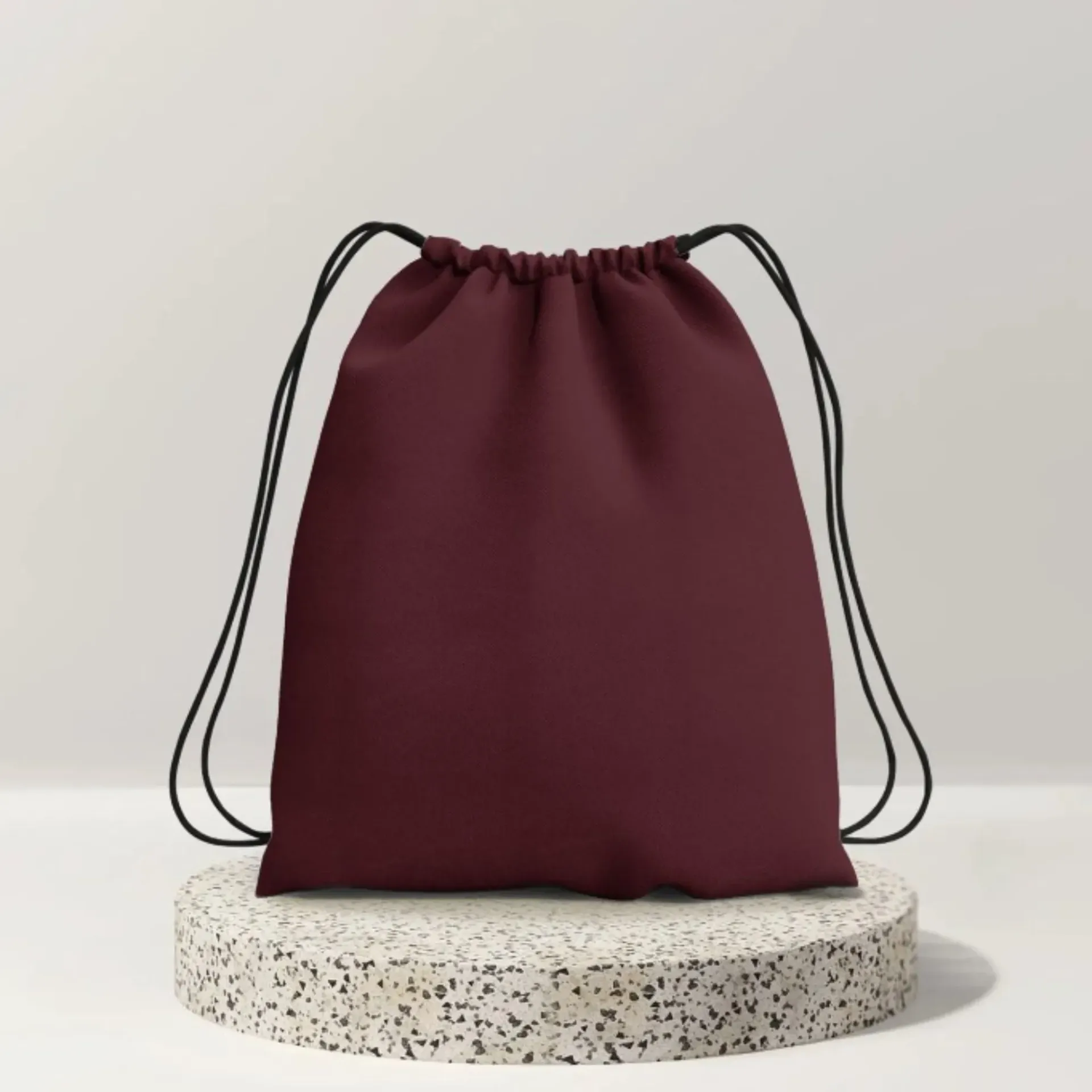Maroon drawstring Bag (Solid)