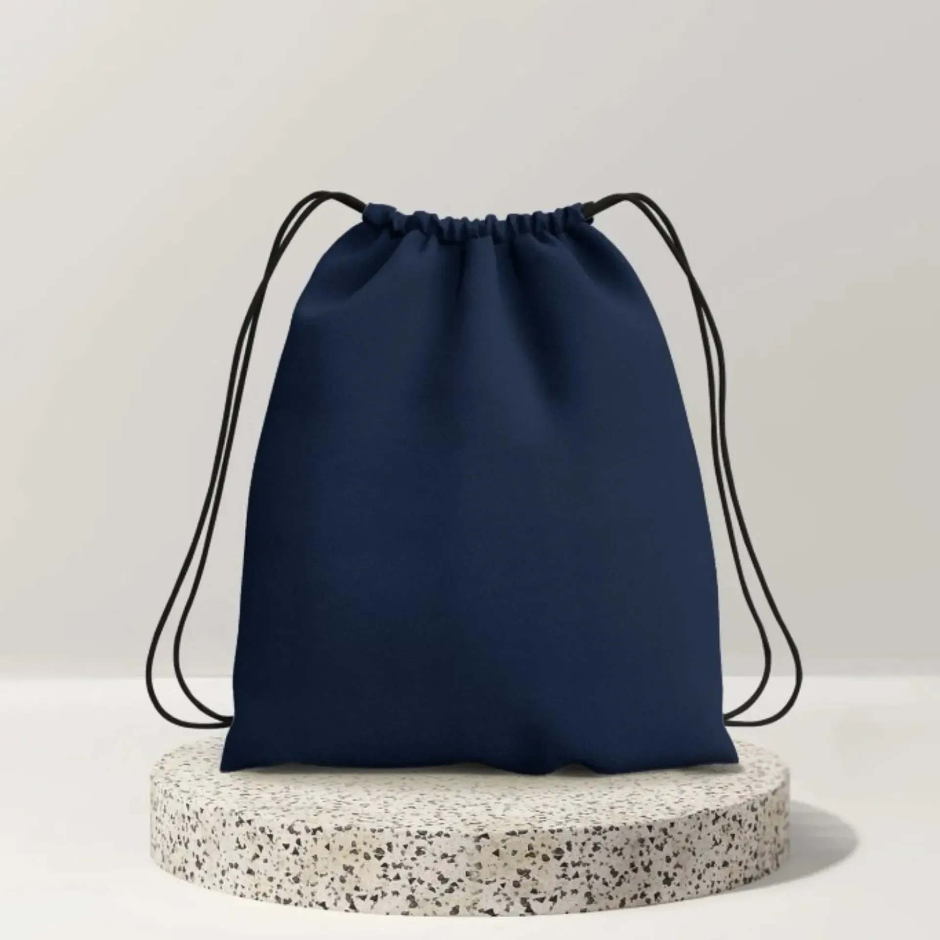 Navy blue drawstring Bag (Solid)