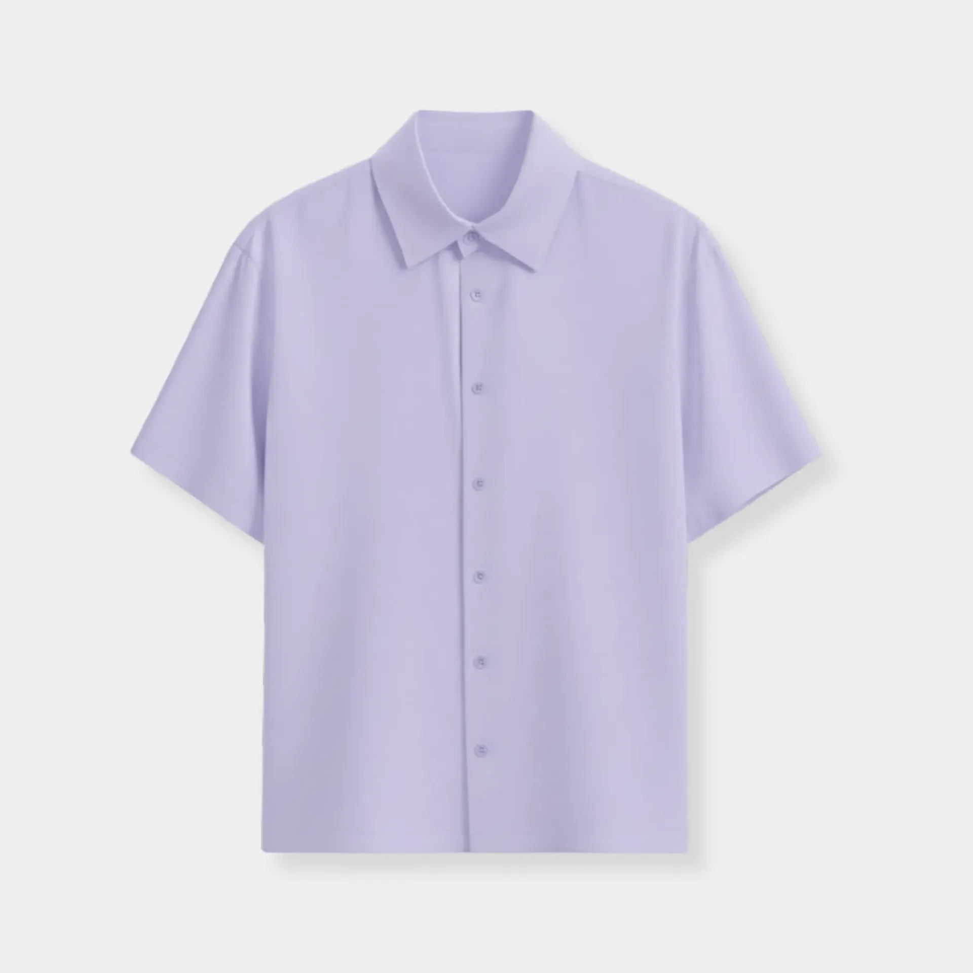 Lavender Cotton Shirt (Solid, S)