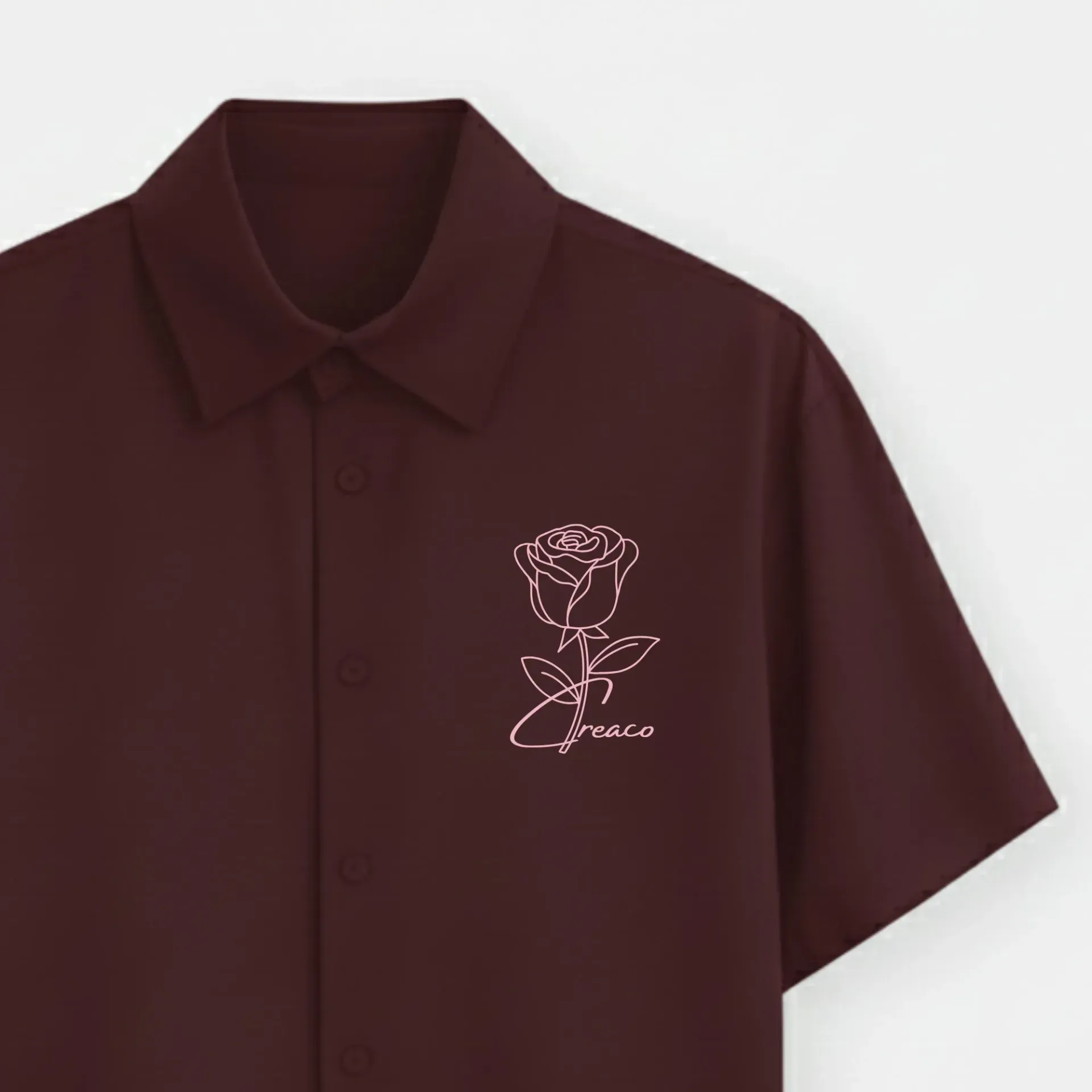 Rose flower Cotton Shirt