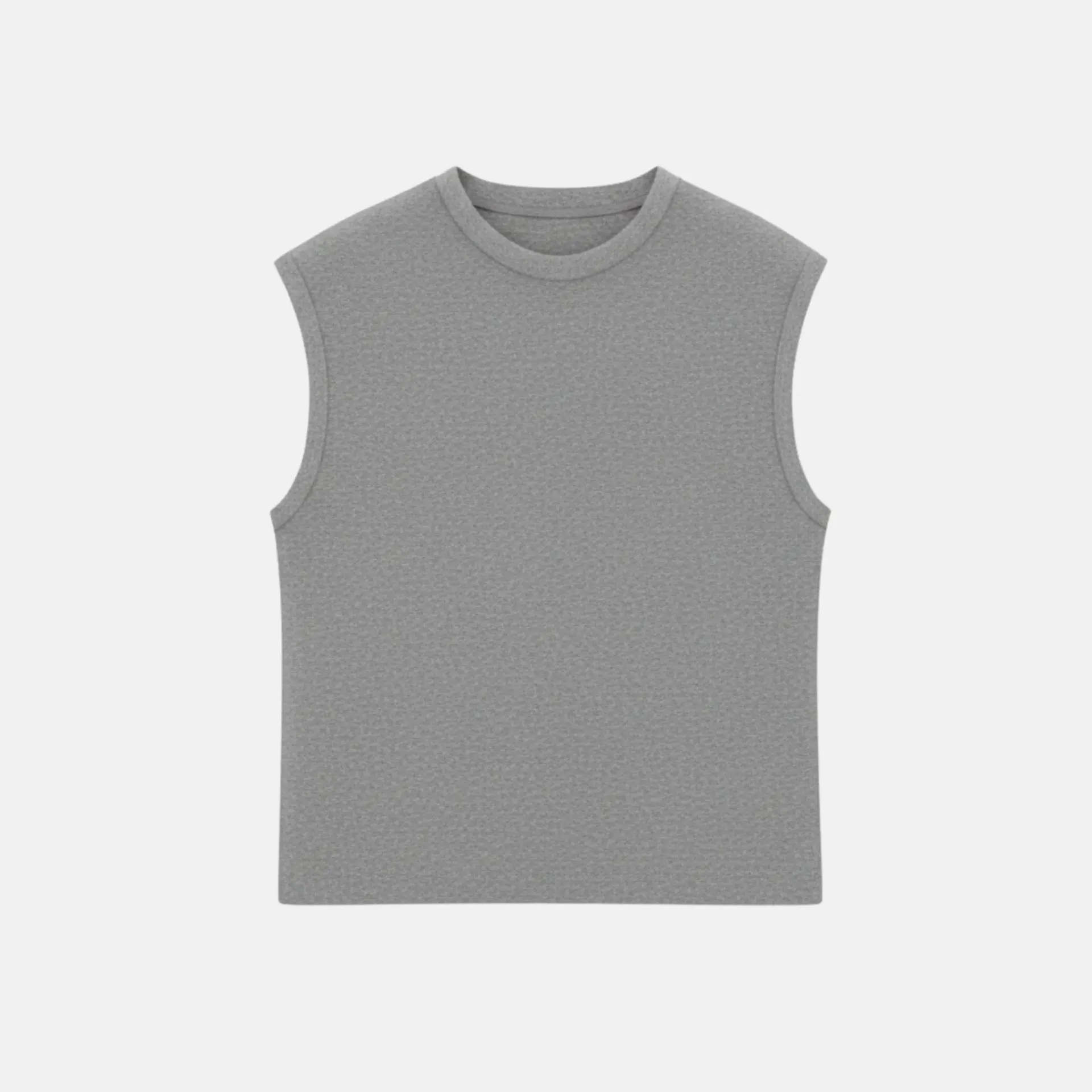 Grey melange Vest T-shirt