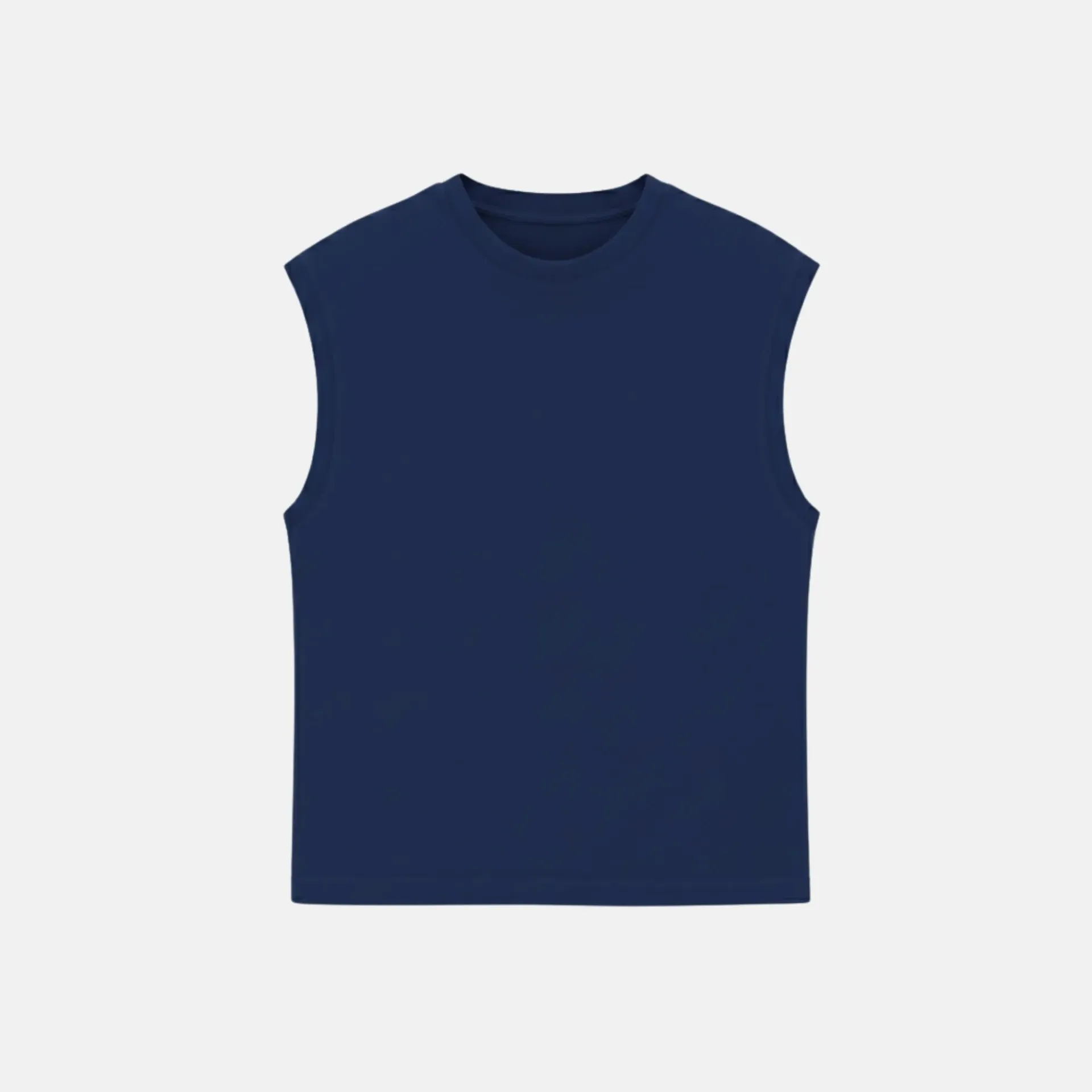 Navy blue Cotton Vest T-shirt