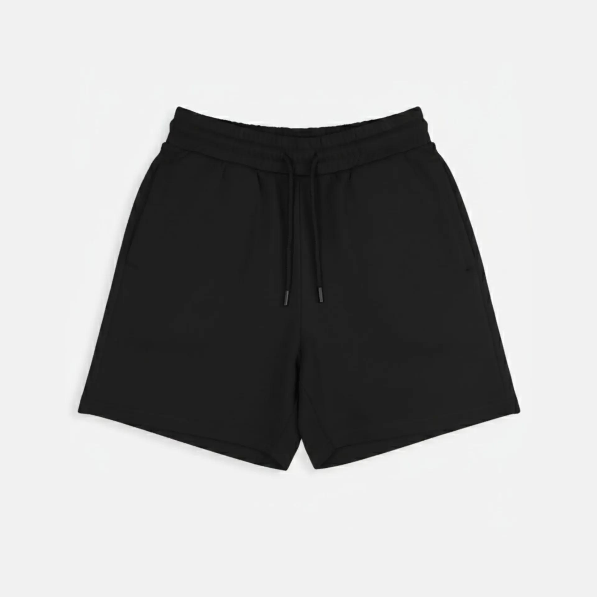Black Cotton Shorts