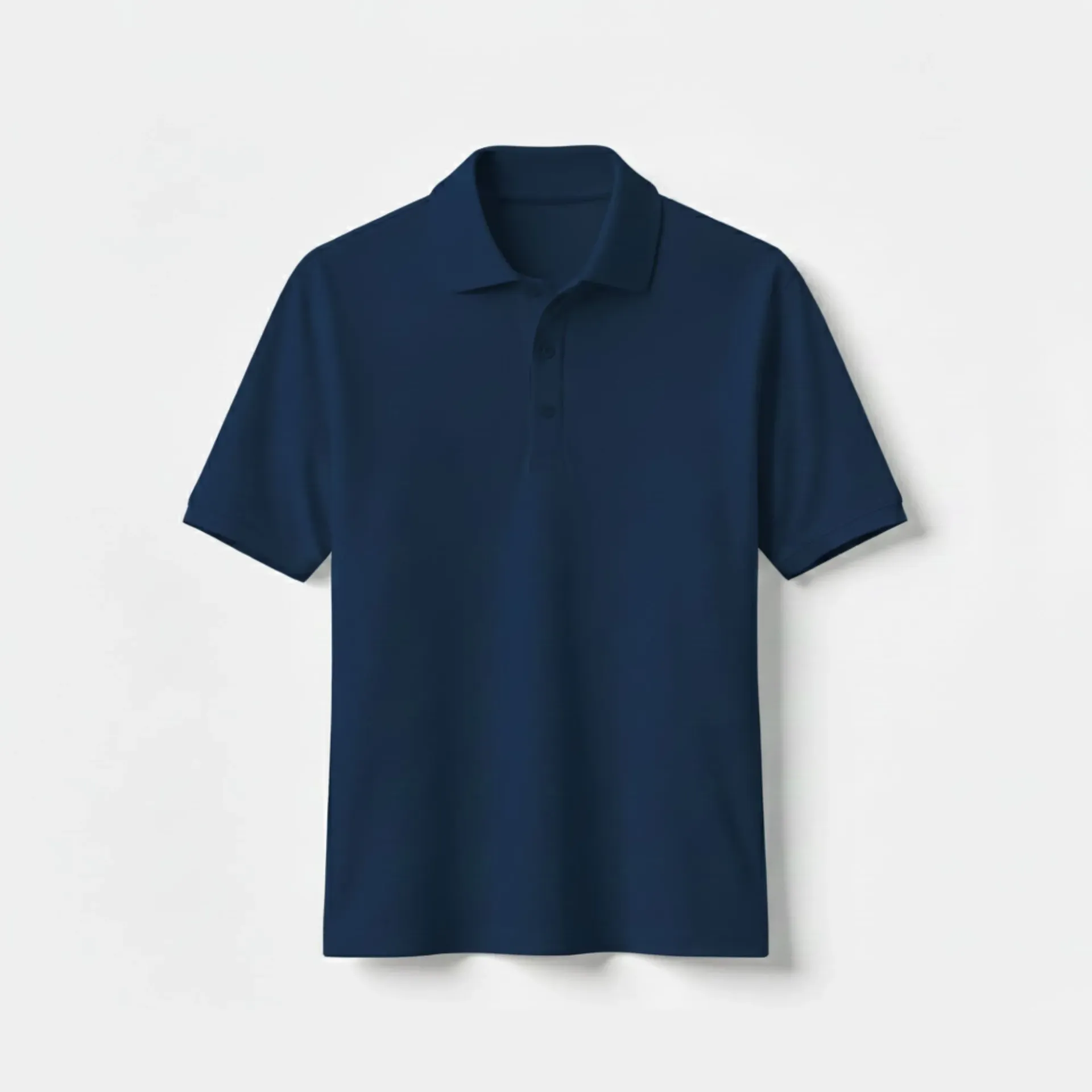 Navy blue Polos (Solid, S)