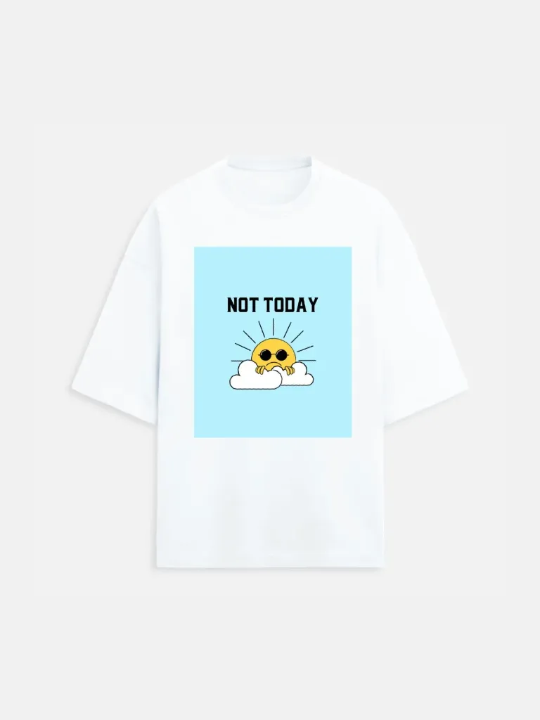White Oversized Heavy Weight Cotton T-shirt | Summer Vibes