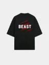 Black Oversized Heavy Weight Cotton T-shirt | Beast Attitude