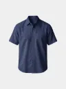 Navy blue Khadi Shirt