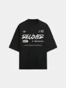 Recover Black Oversized T-shirt