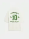 Off white Oversized Heavy Weight Cotton T-shirt | College Vibes