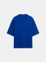 Royal Blue Oversized Heavy Weight Cotton T-shirt | Solid