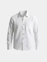 White Full Sleeves Khadi Cotton Shirt