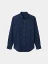 Midnight Navy Full Sleeve Khadi Shirt