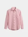 Baby Pink Full Sleeves Khadi Cotton Shirt