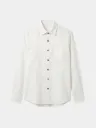 White Full Sleeve Khadi Shirt