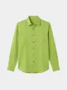 Apple Green Full Sleeve Khadi Shirt