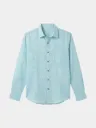 Aqua Blue Full Sleeve Khadi Shirt