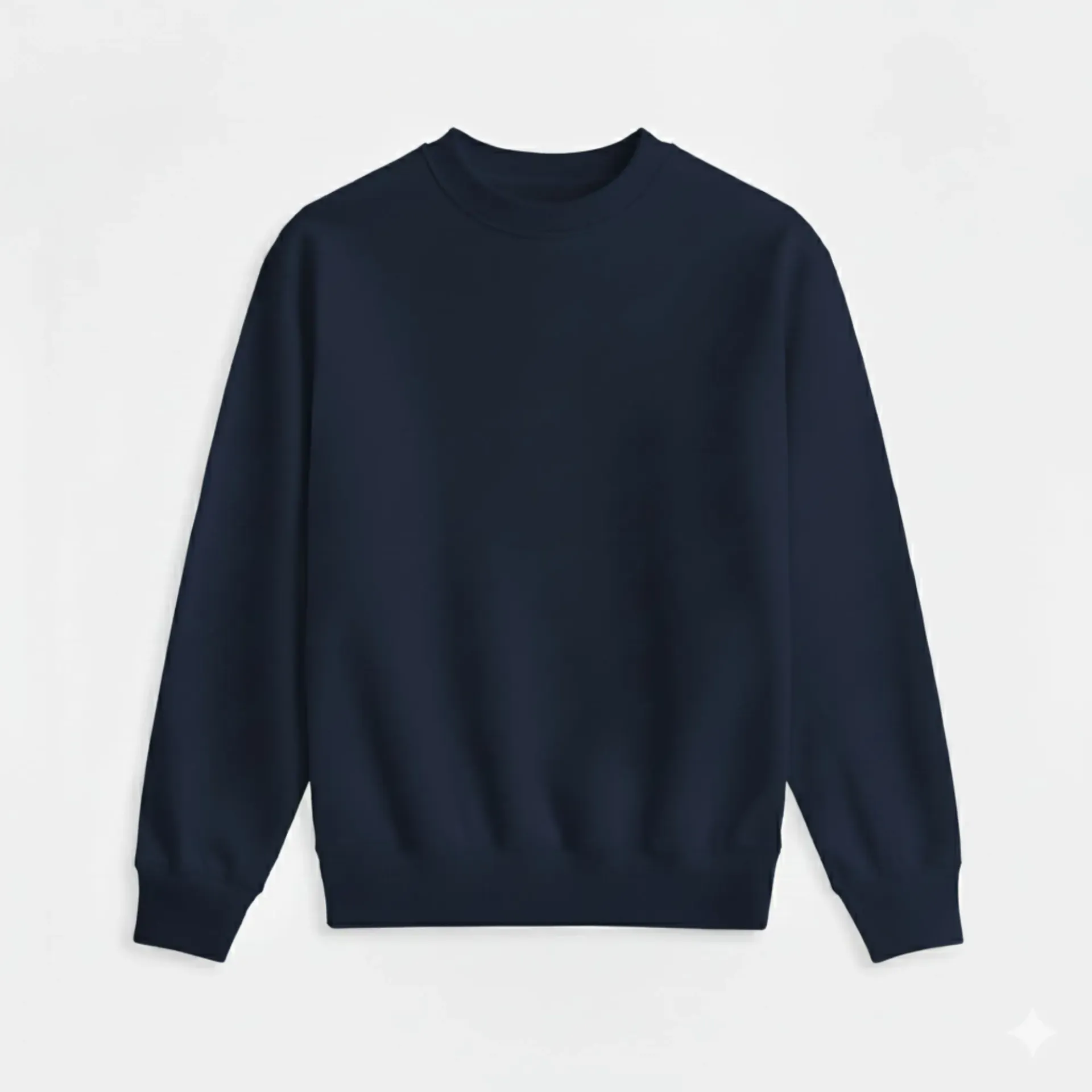 Navy Blue Sweatshirt (S, Solid)