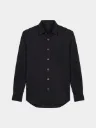 Black Full Sleeve Khadi Shirt