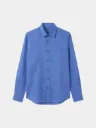 Royal Blue Full Sleeve Khadi Shirt