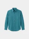 Teal Green Full Sleeve Khadi Shirt