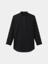 Black Khadi Short Kurta