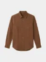 Brown Full Sleeve Khadi Shirt
