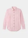 Pink Stripe Full Sleeve Khadi Shirt