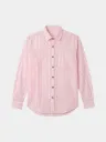 Pink Stripe Full Sleeve Khadi Shirt