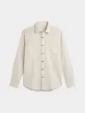 Beige Striped Full Sleeve Khadi Shirt