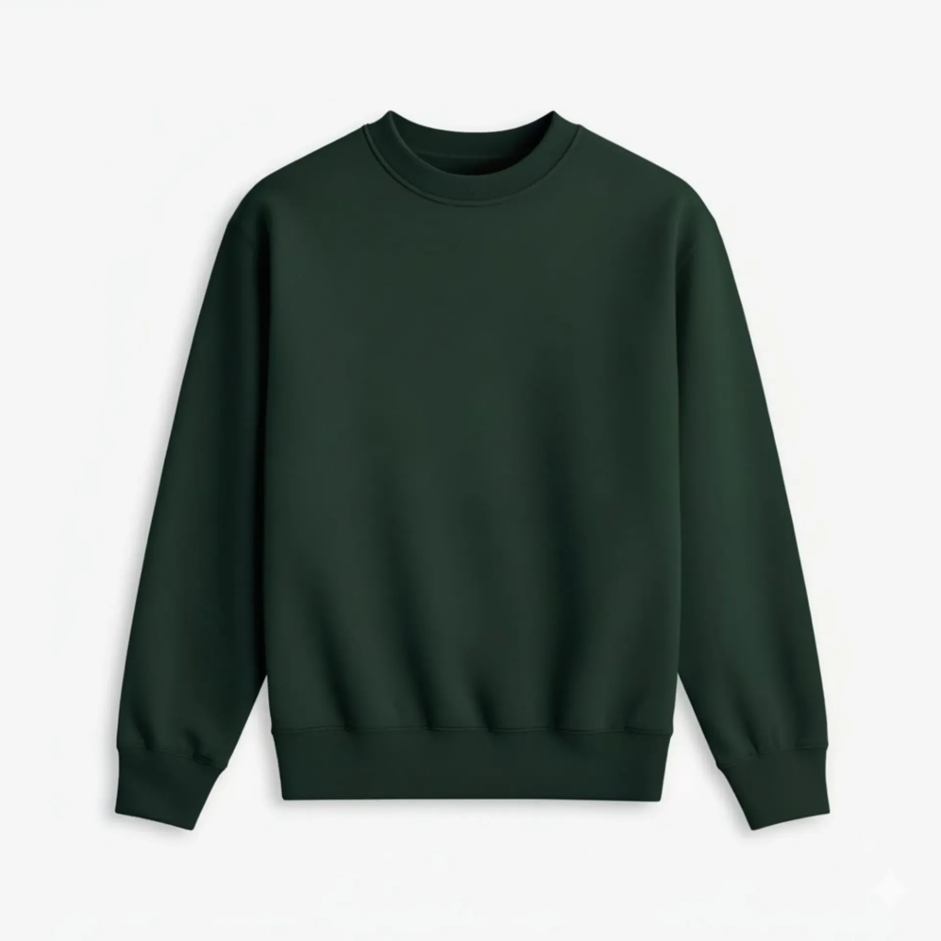 Dark green Sweatshirt (S, Solid)