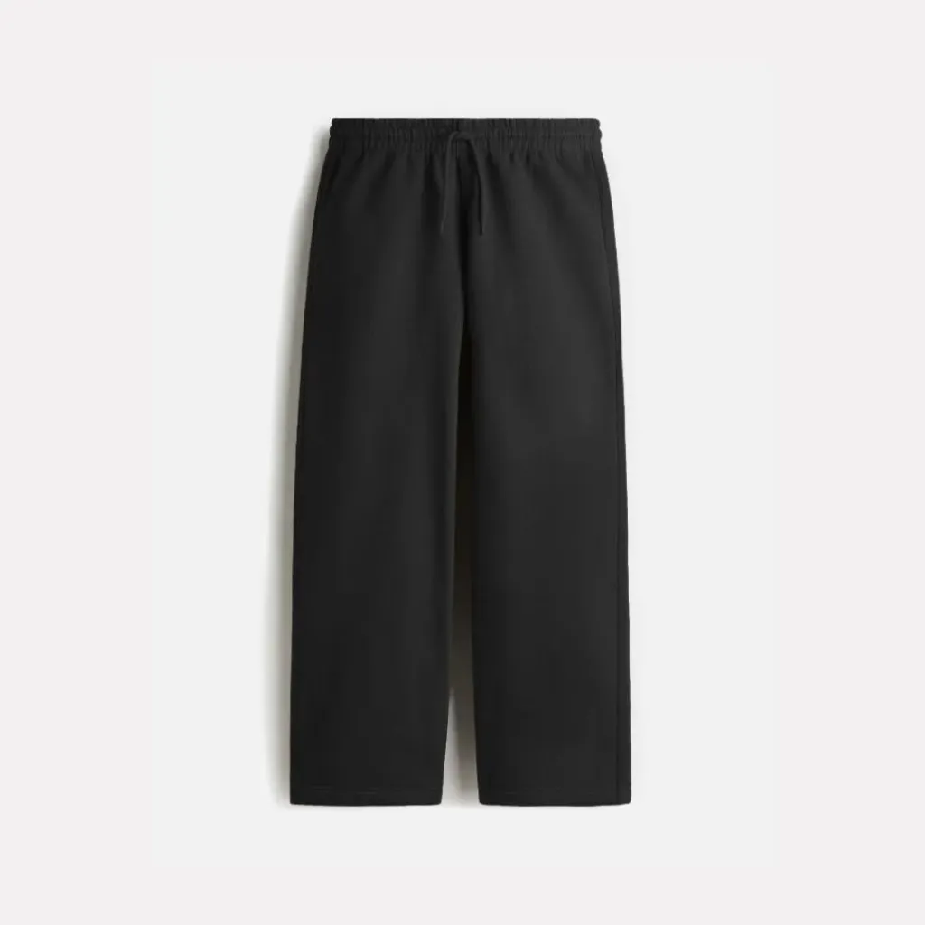 Black Relaxed fit Cotton Trouser
