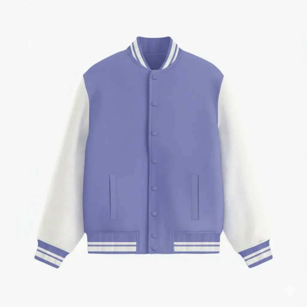 Lavender varsity Jacket (S, Solid)