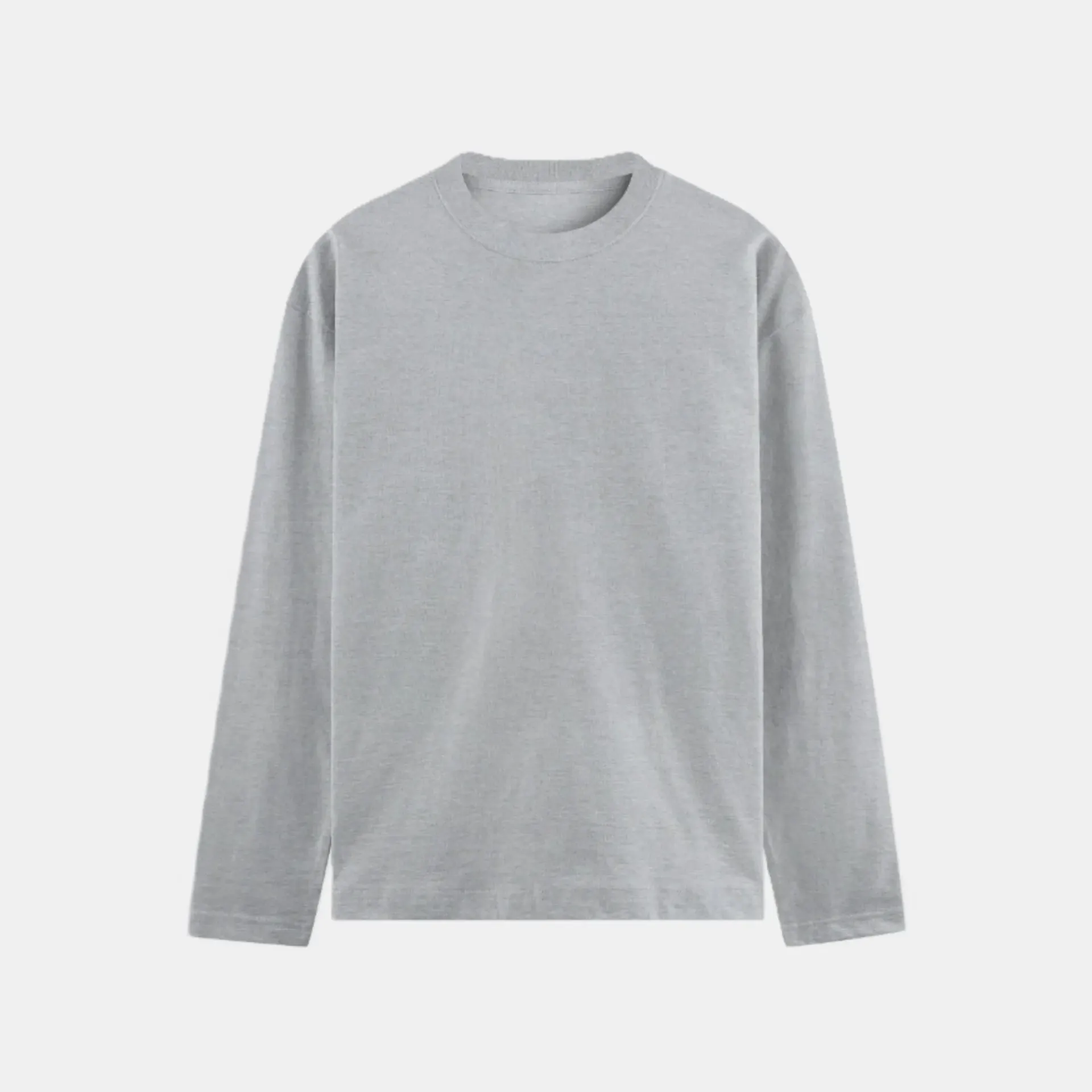 Grey melange full T-shirt