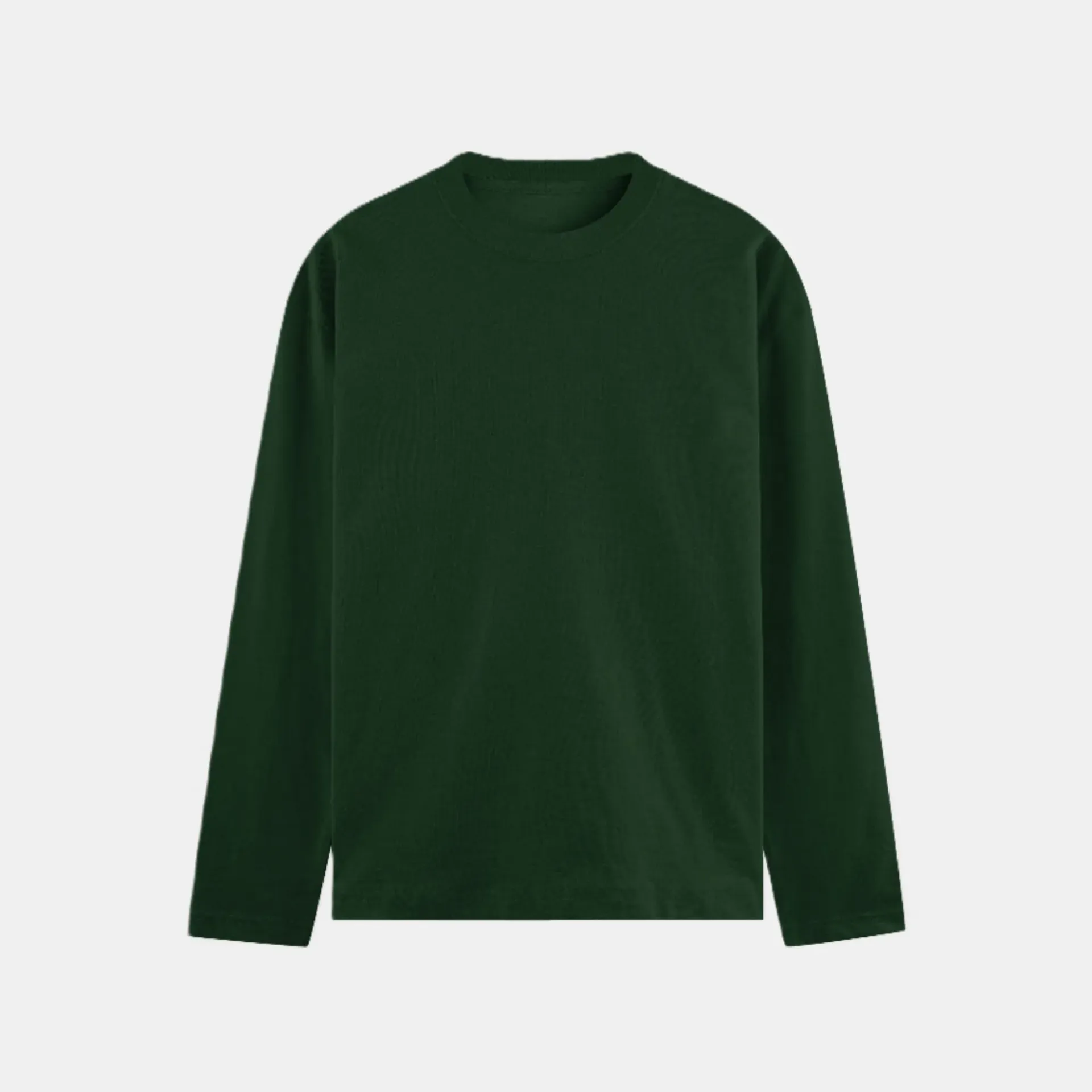 Dark green full sleeve Tee (S, Solid)